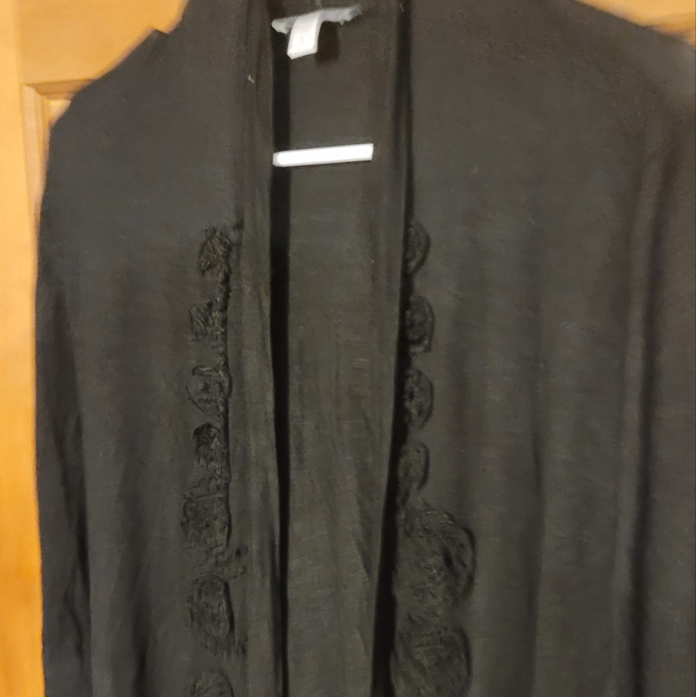 Black cardigan